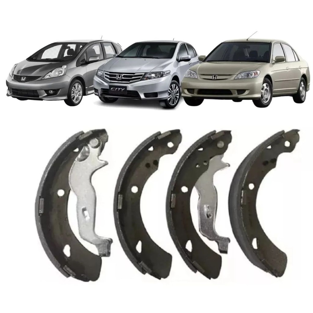 Sapata De Freio Traseiro - Accord 1990 A 1993 / City Sedan Lx 2009 A 2012 / City Sedanx 2009 A 2012 / Civic 2001 A 2005