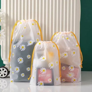 Kit 5 Sacos Organizadores Com Cordão Ajustável Para Guardar Peças Roupas Calçados De Viagem Reutilizáveis em Oferta na Shopee