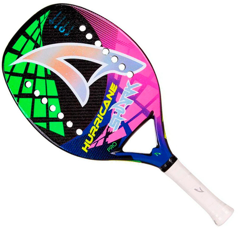 Raquete Shark Beach Tennis Hurricane 2 Preto Pink e Roxo - Unissex