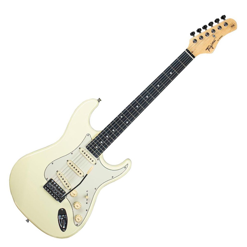 GUITARRA STRATOCASTER TAGIMA TG-500 ESCUDO AWH OWH - OLYMPIC WHITE