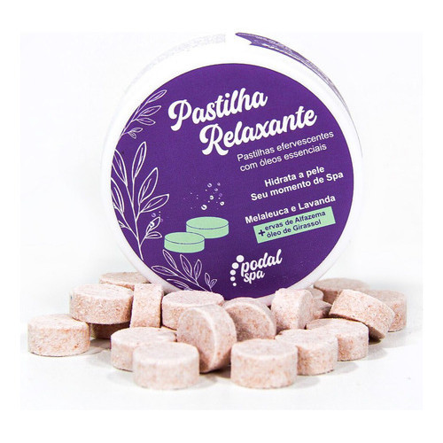 Podal Spa Pastilha Relaxante 30 Pastilhas+alfazema- Spa Pés em Oferta na Shopee