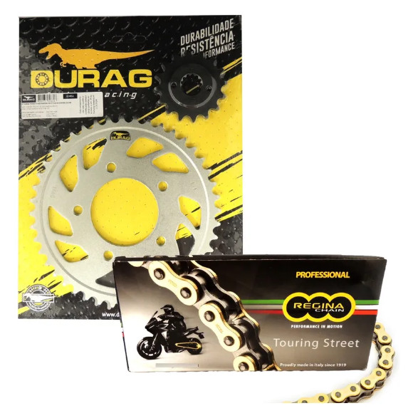 Kit Relação Durag Honda Shadow 600 16/44 525 Regina Dourada