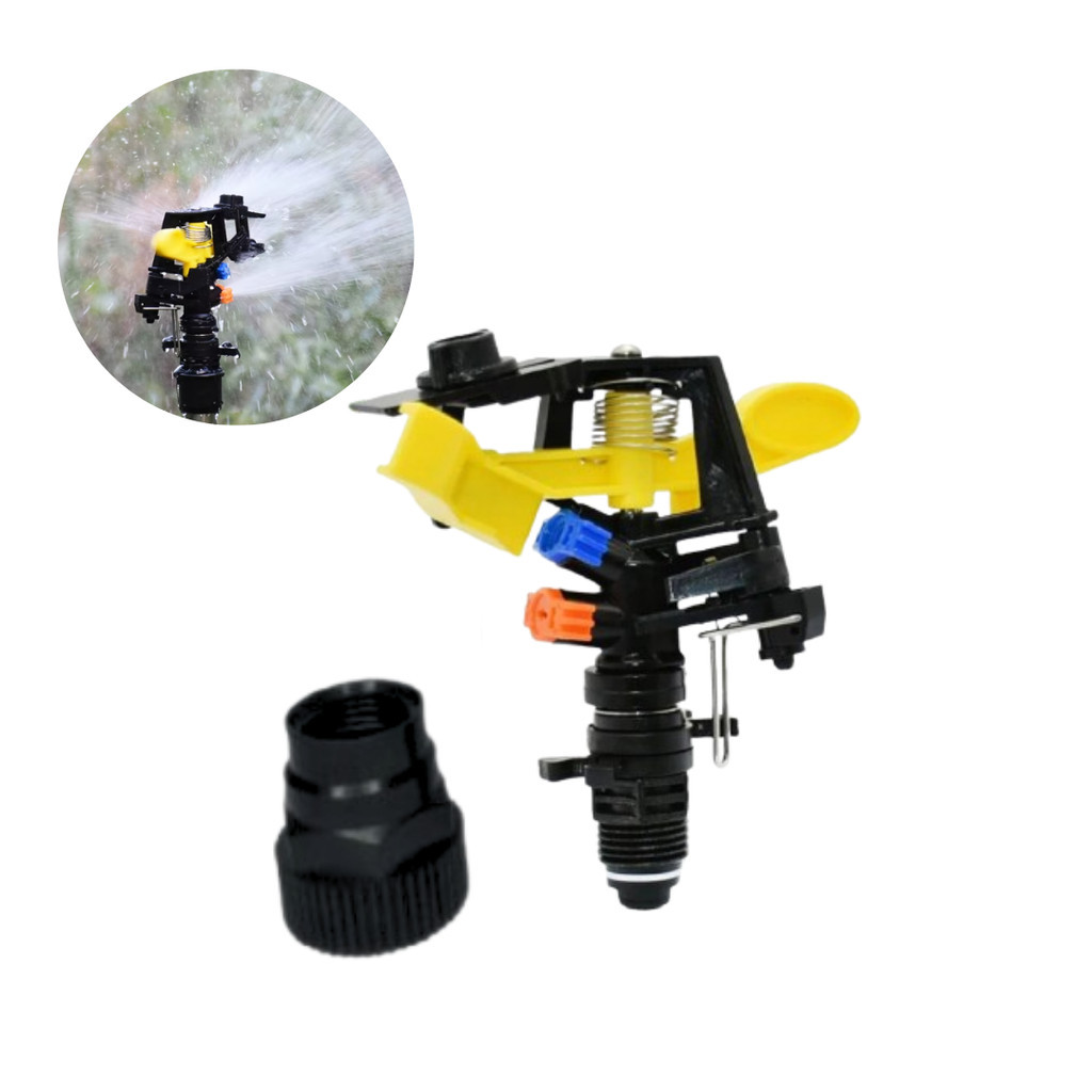 Aspersor 3/4 Setorial Espiga De Impacto Irrigador 3/4 Horta, Jardim, Gramado e Lavoura