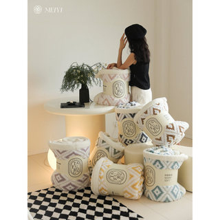 Luz estilo de luxo inverno engrossado Jacquard cordeiro velo cobertor cochilo sofá cobertor escritório casa quarto cober