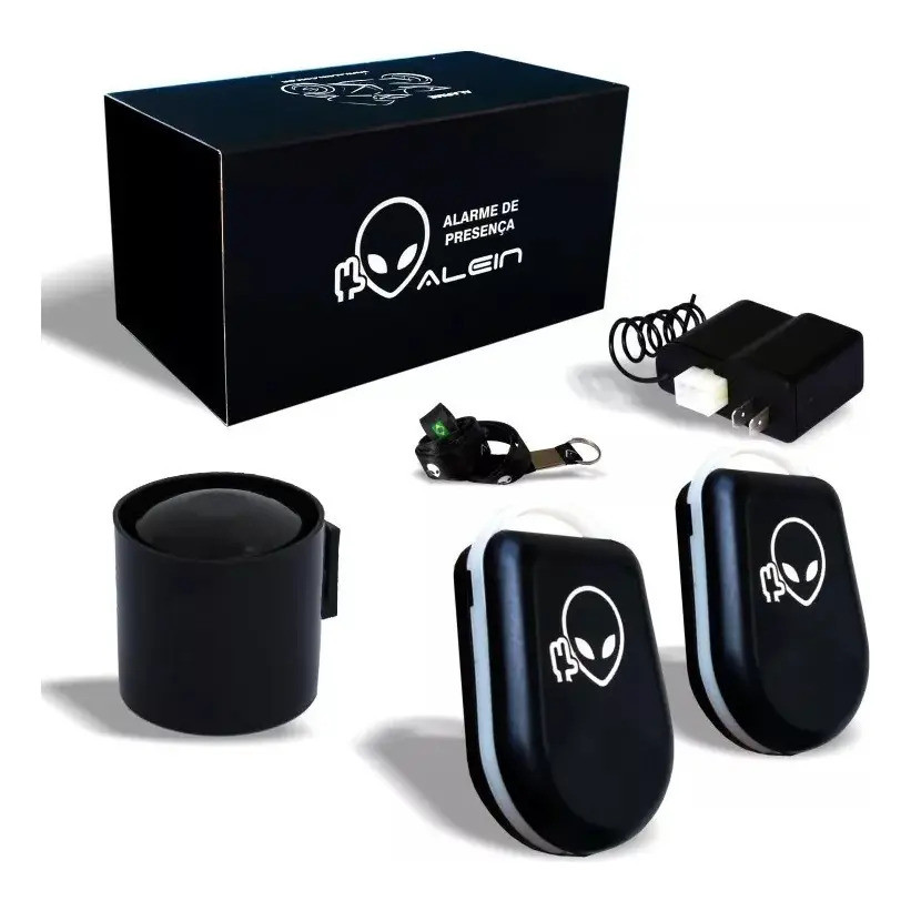 Alarme Moto Alein Pro Antifurto com Micro Sirene e Sensor Presença