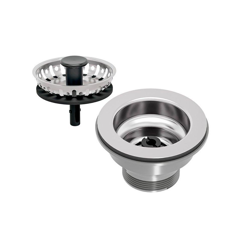 Válvula Tramontina para Pias e Cubas - Inox e Polipropileno sem Escape 3.1/2''