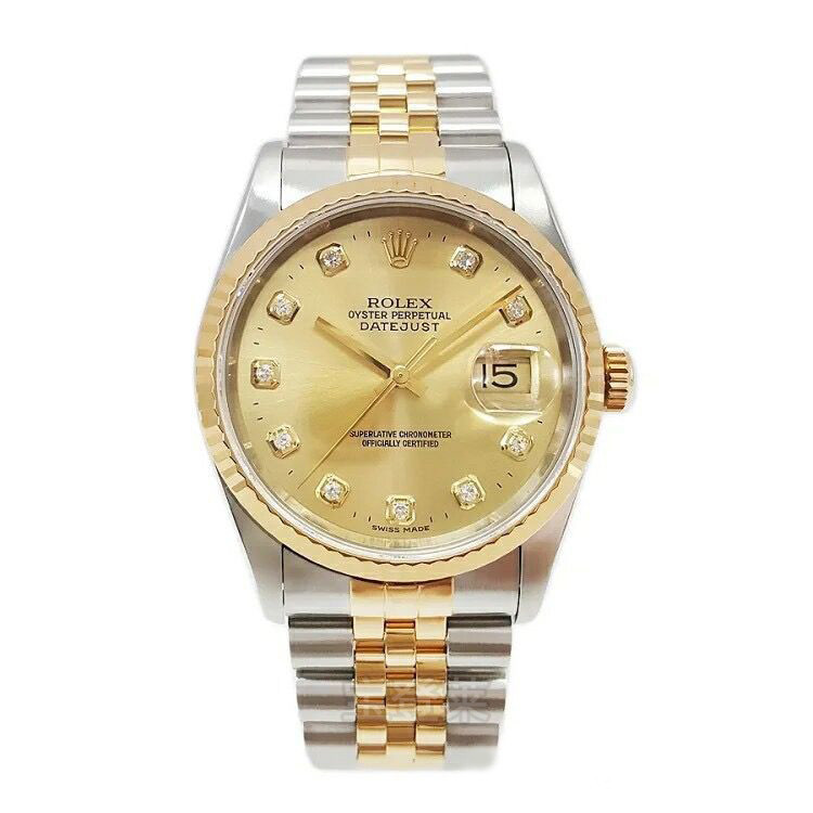 Rolex Rolex Relógio Masculino Rolex Diary Tipo 16233 Ouro Original Diamante Relógio Mecânico Automático