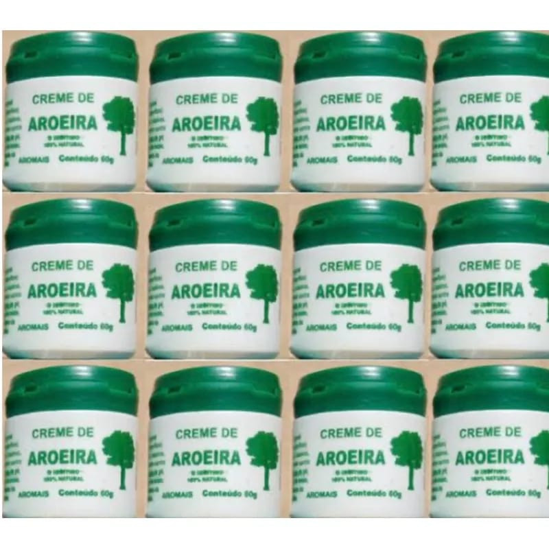 kit com 12 unid. creme de aroeira, pomada concentrada 50gr