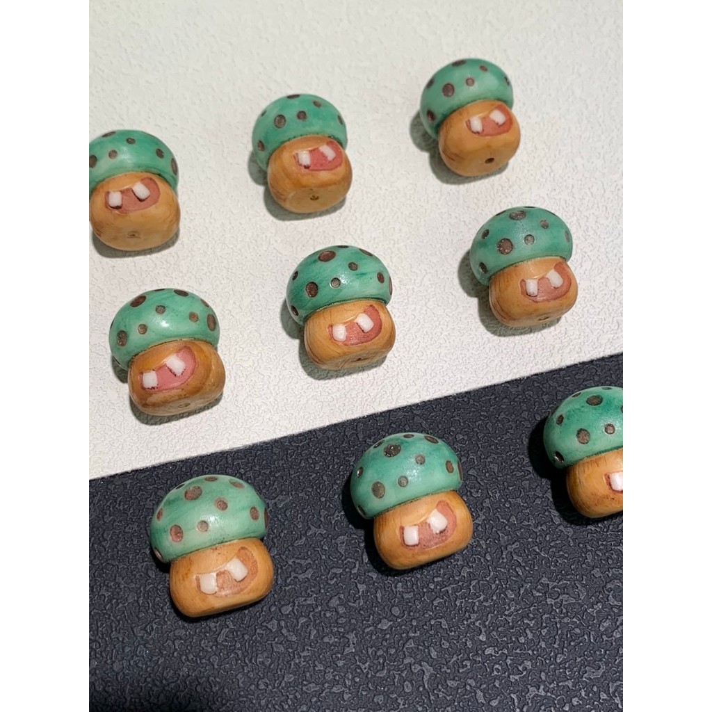 Raiz de fruta marfim com cogumelo artesanal diy acessórios pulseira pingente acessórios moda All-Match ly