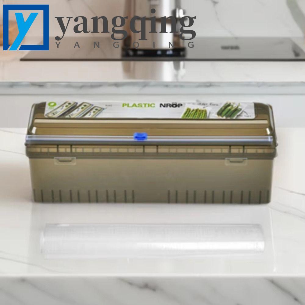 Dispensador De Envoltório De Alimentos YANGQING , Cortador De Filme Aderente De Suporte De Folha De Plástico , Caixa De