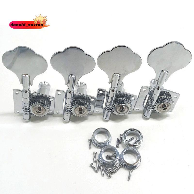[Rápido D] 4R Opened Guitar Tuning Pegs Machine Heads Tuners Para Acessórios De Guitarra Cromada