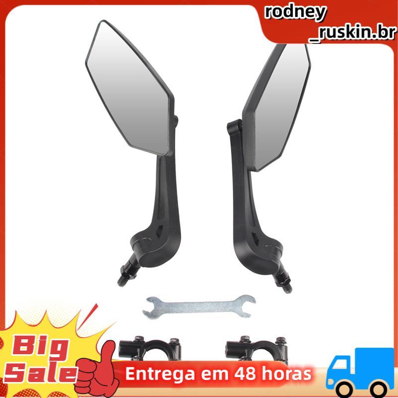 Espelho Retrovisor De Bicicleta Bateria Carro HD Refletor Plano Ajustável Acessórios