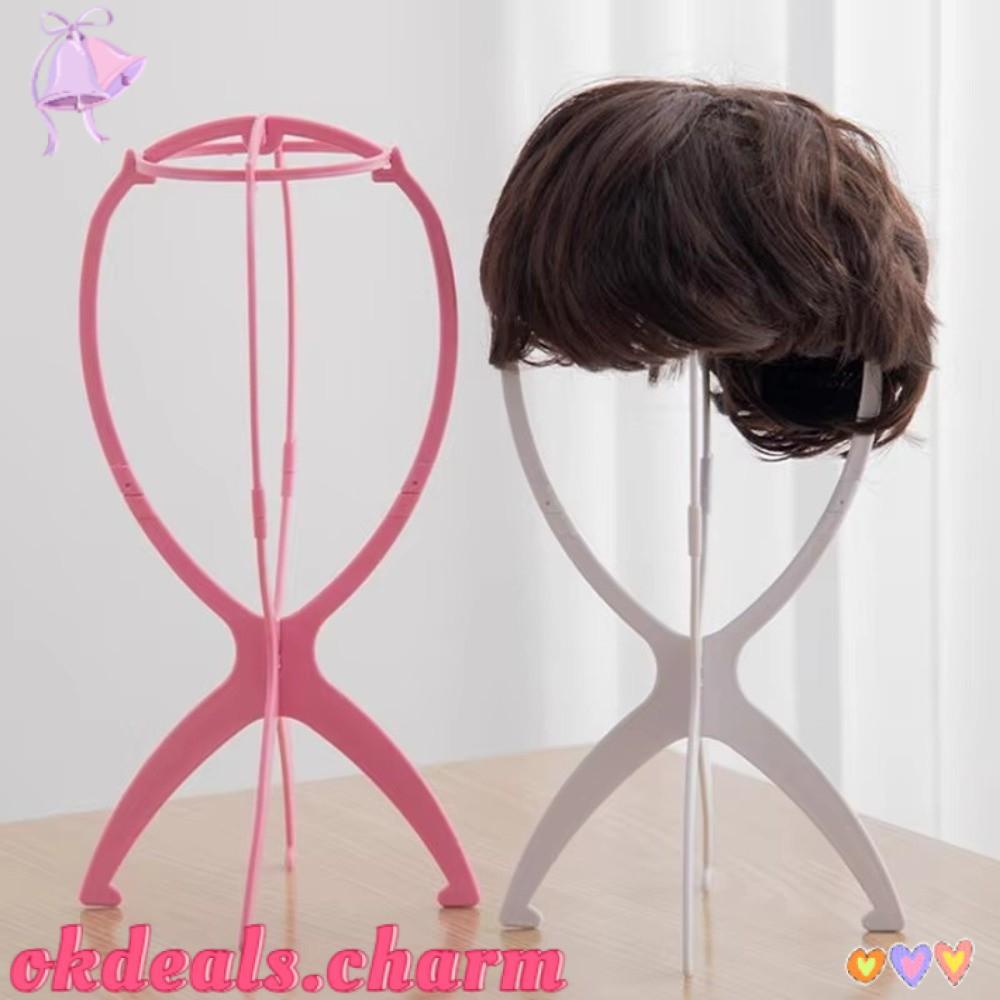 OKDEALS Suporte Dobrável Portátil Para Peruca , De Cabeça De Manequim De Plástico Ajustável , Estável