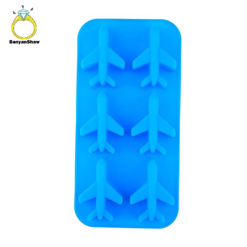 [BANY] Silicone 3d Avião Forma Cubo De Gelo Bola Molde Sorveteira De Chocolate Bom