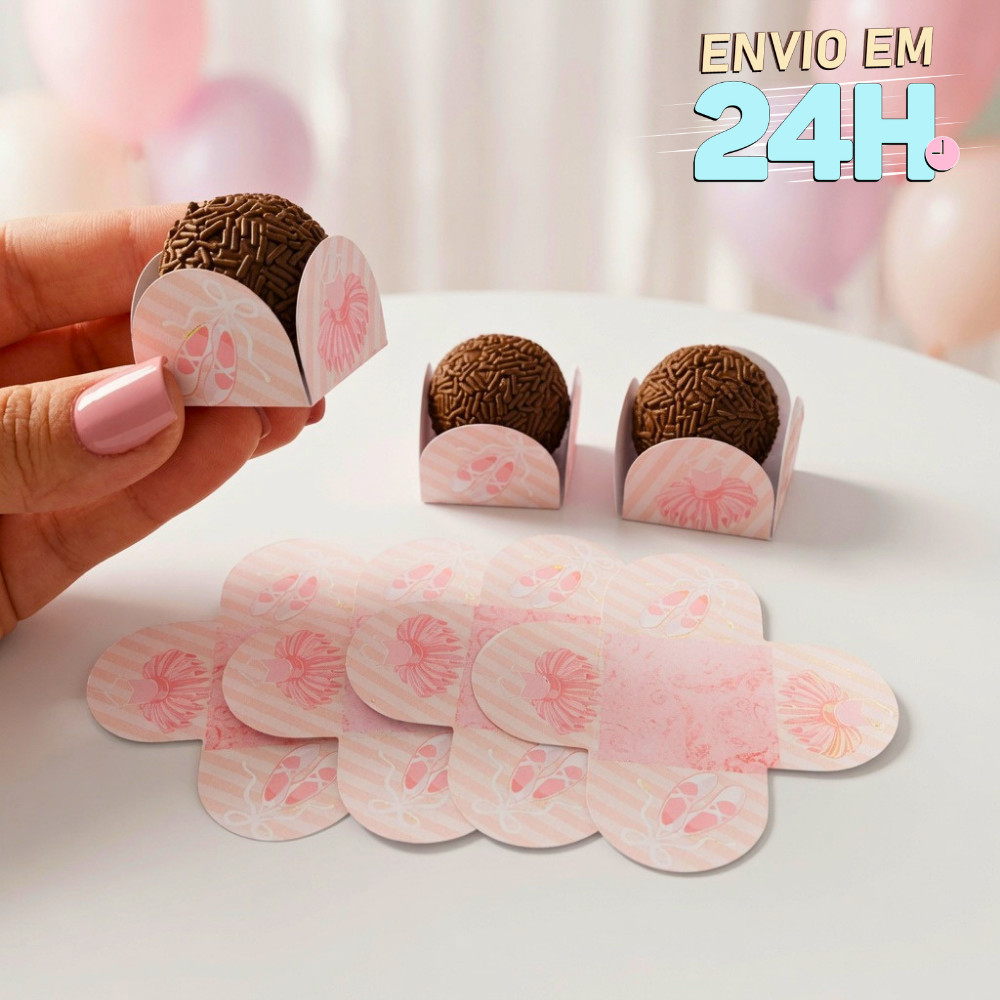 Forminha de Doces Bailarina Personalizada no Tema /Lembrancinha de Festa /Aniversário
