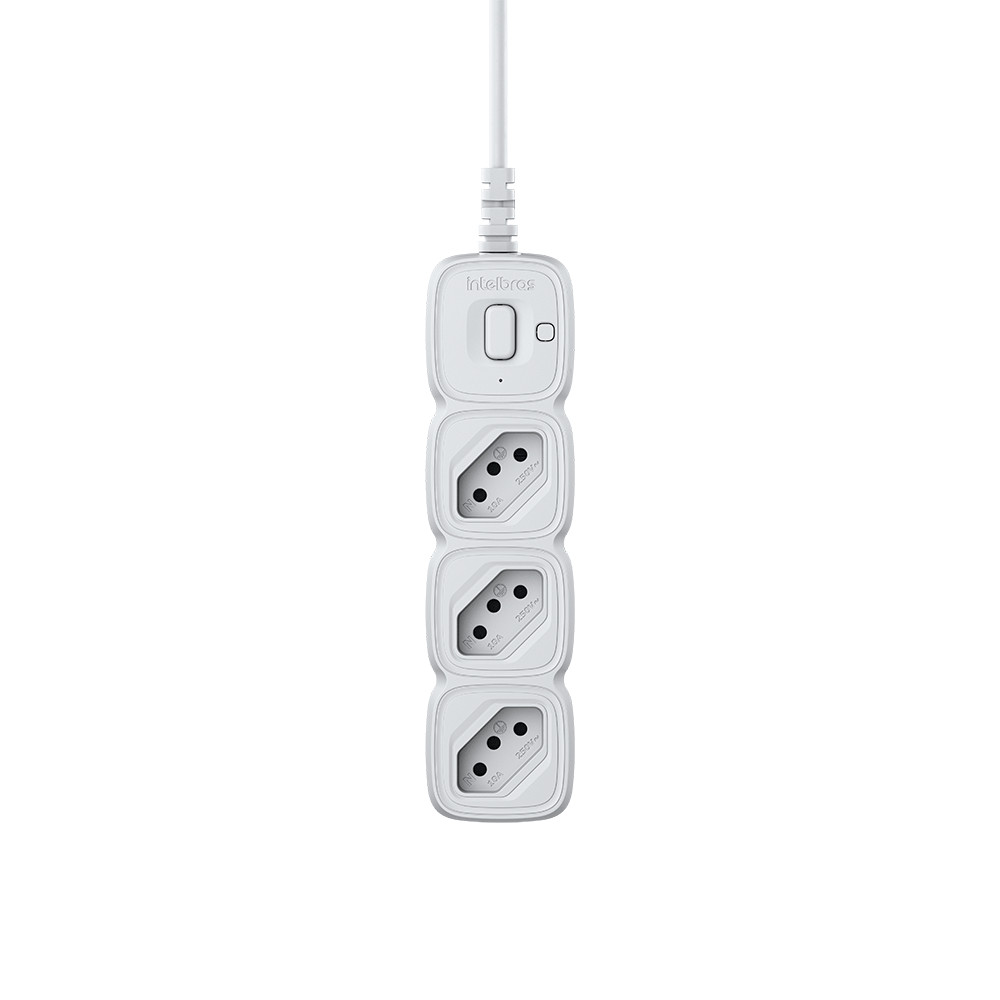 Protetor Eletrônico Intelbras com 3 tomadas EPE 2003 Branco