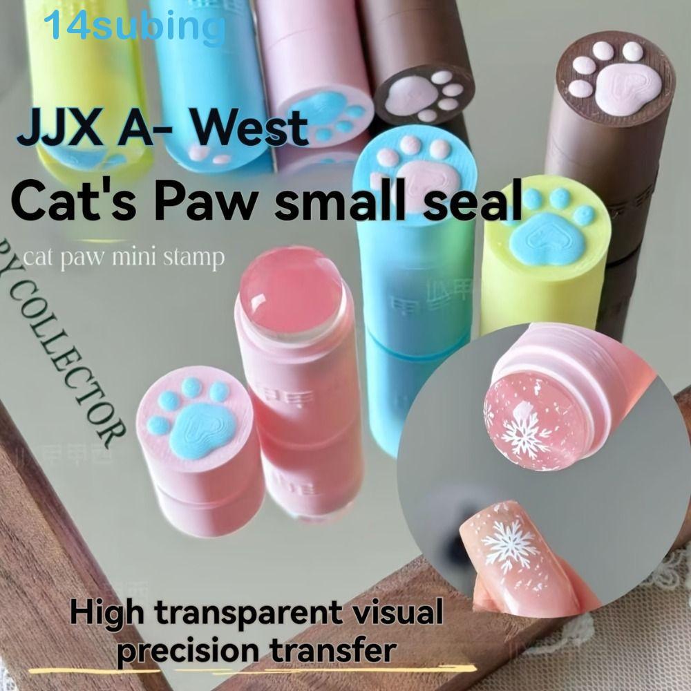 SUBING Carimbo De Unha De Gato , Transparente Macio E Fofo Arte Colorido universal Para Em Unhas