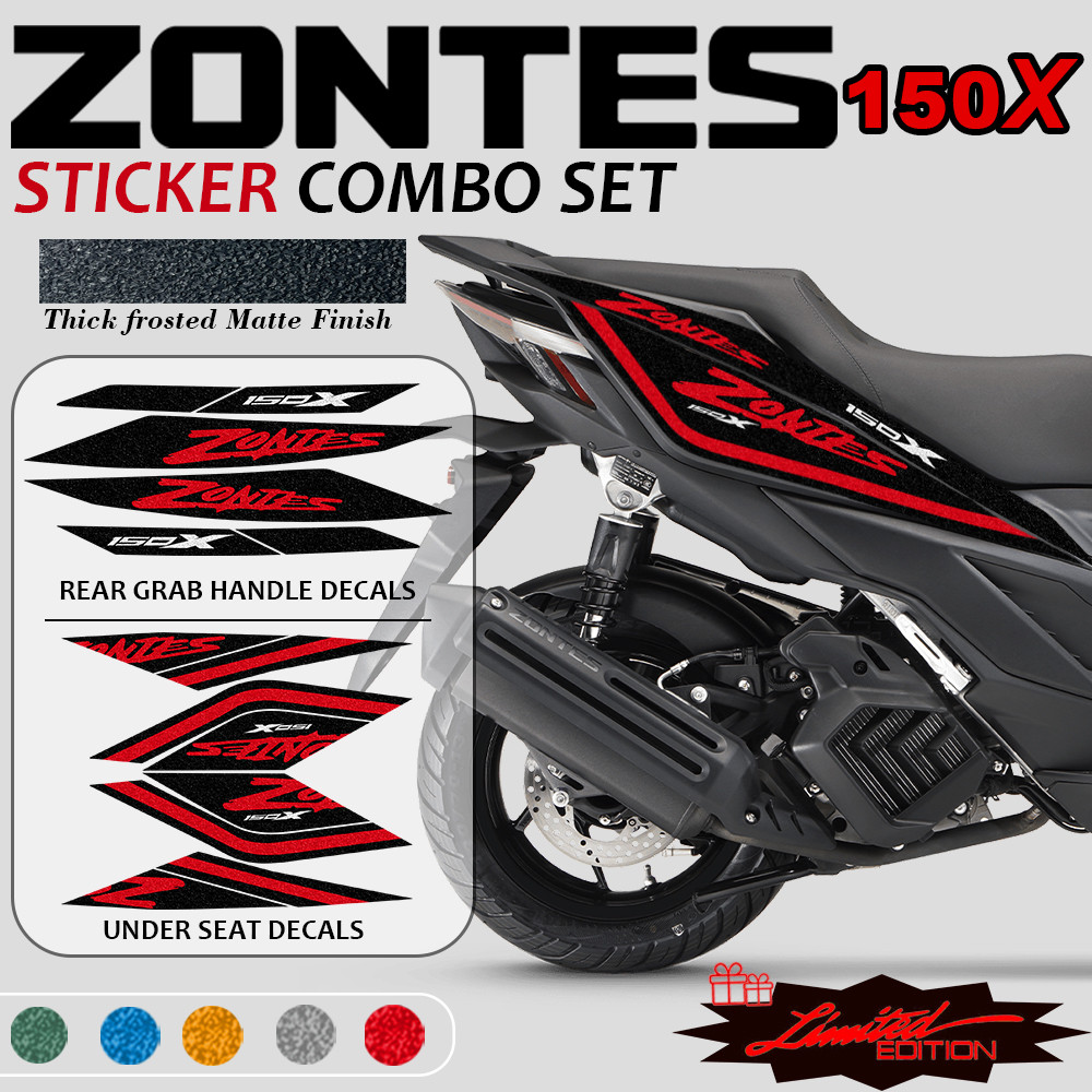 Para Zotes 150x 2026 Conjunto De Adesivos Painel Lateral Traseiro Tampa Do Corpo Sob O Assento Fosco Resistente A Arranh