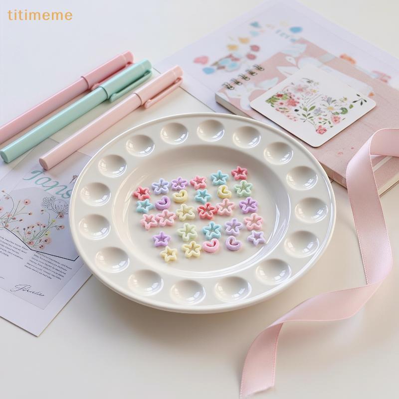 tr Encantos Da Arte Do Prego 50 Pçs Macaron Oco Coração Estrela Flor Decoração Leve Para DIY Manicure Design sg