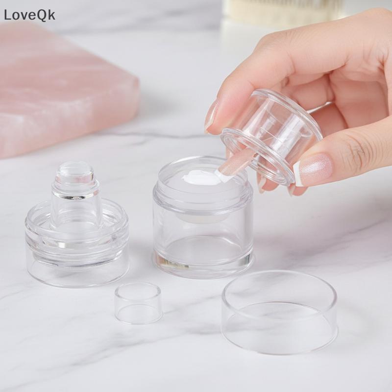 LoveQk Carimbo De Unha De Cabeça Dupla , Ferramenta De Silicone Transparente Para Faça Você Mesmo , Modelo De Arte Franc