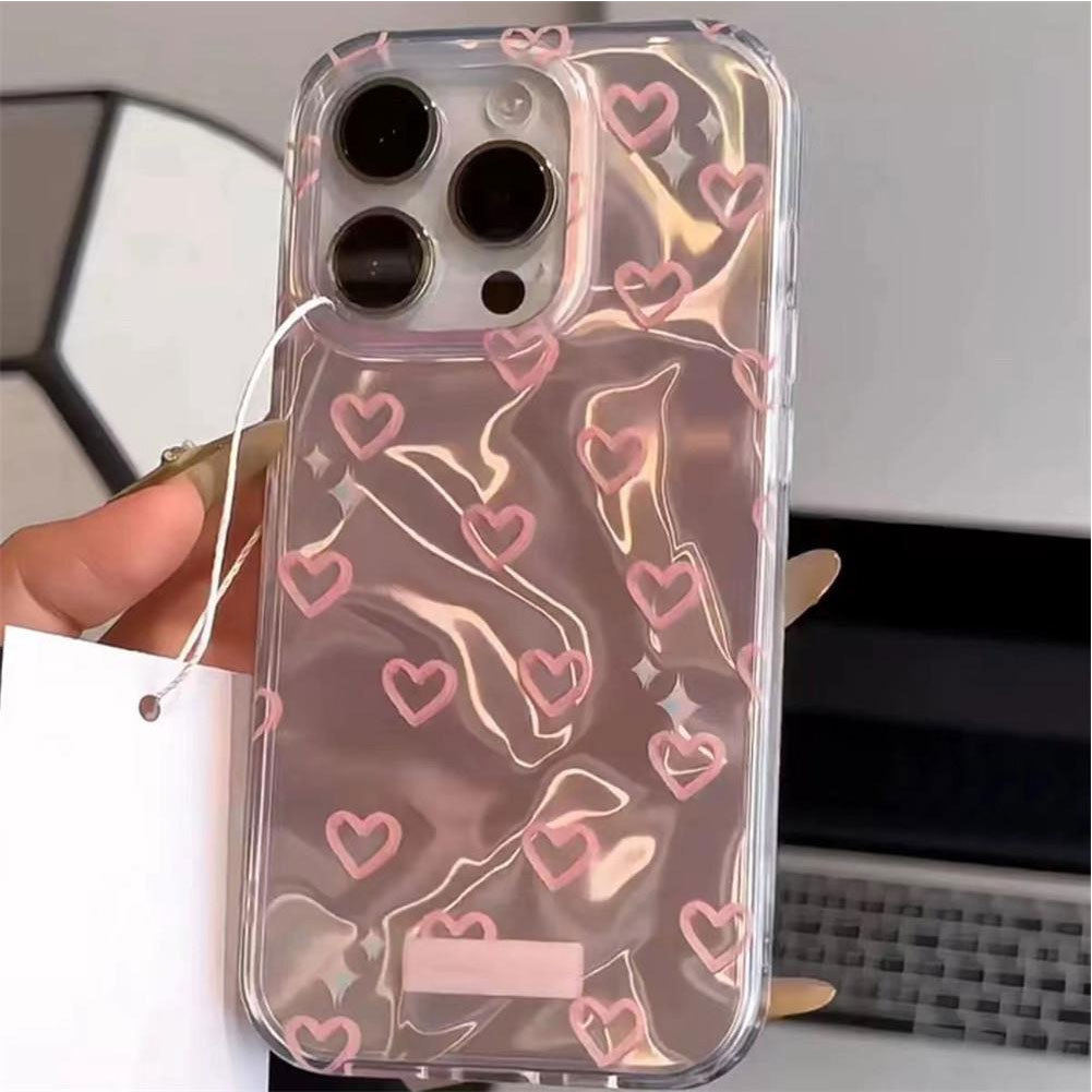 Capa Para Samsung S24 Plus S23 FE S23 Ultra S21 S22 S20 A56 A55 A54 A16 A15 A35 Amor Ponto Ondulações