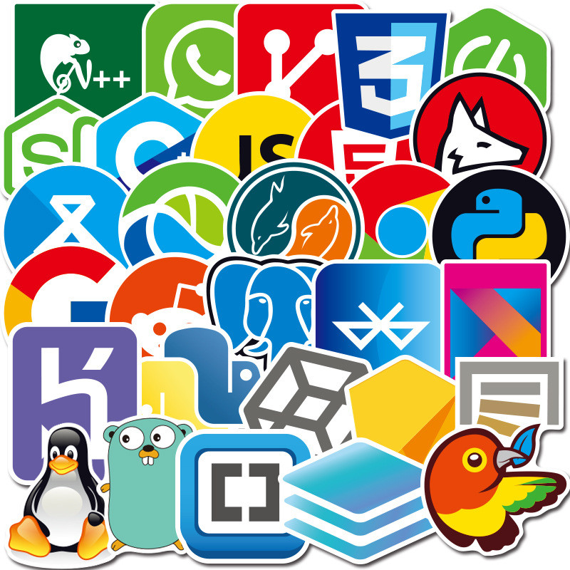 108 folhas programador programador adesivos Notebook ipad computador adesivos decorativos copo de água guitarra do telef