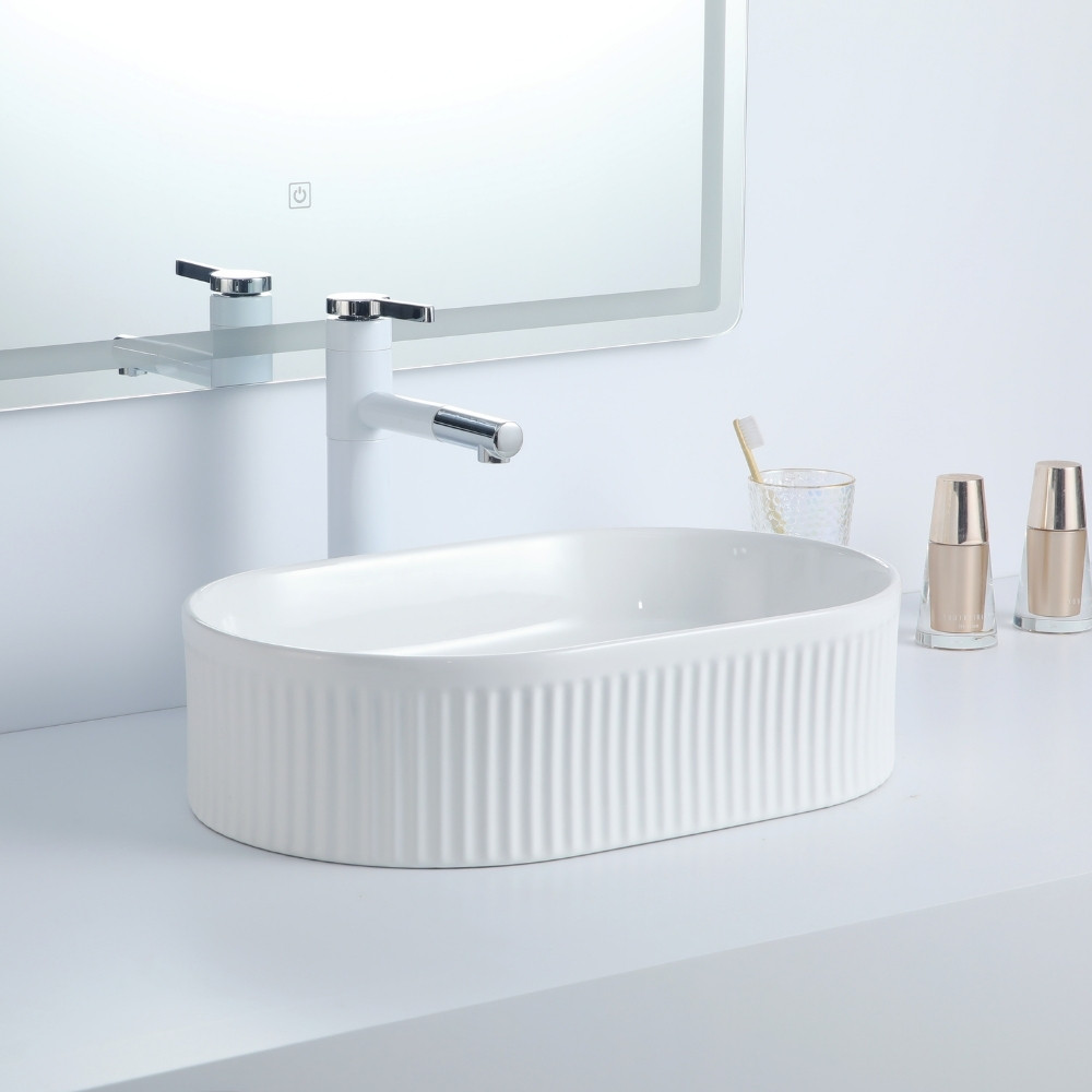 Cuba Deend De Cerâmica Ovale RigaLuce Banheiro 49x31x13cm em Oferta na Shopee