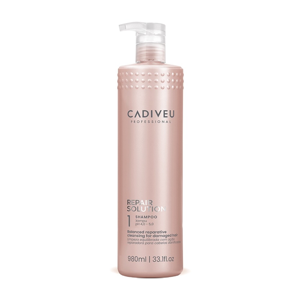 Cadiveu Professional Repair Solution - Shampoo Reparador Sem Sulfato 980ml em Oferta na Shopee