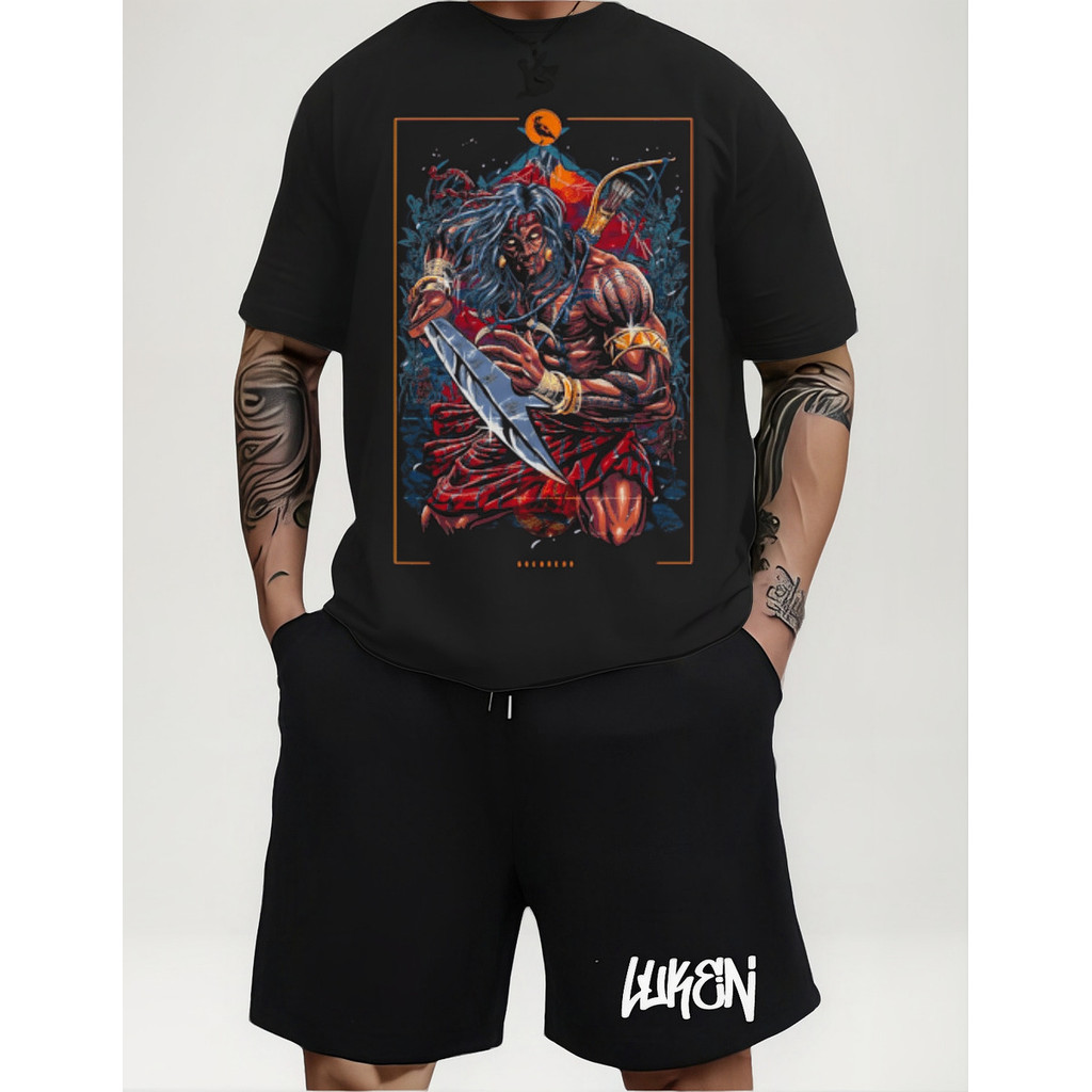 Kit Camiseta Short Moletom Conjunto Asteca