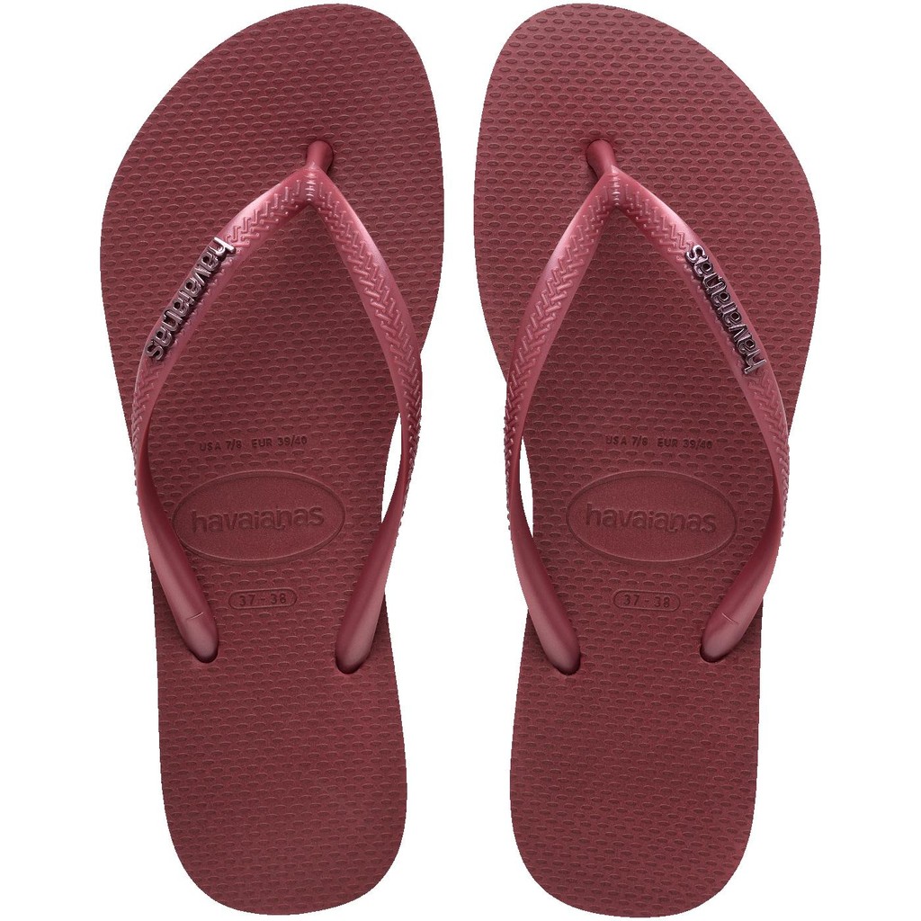 Chinelo Havaianas Slim Logo Metallic