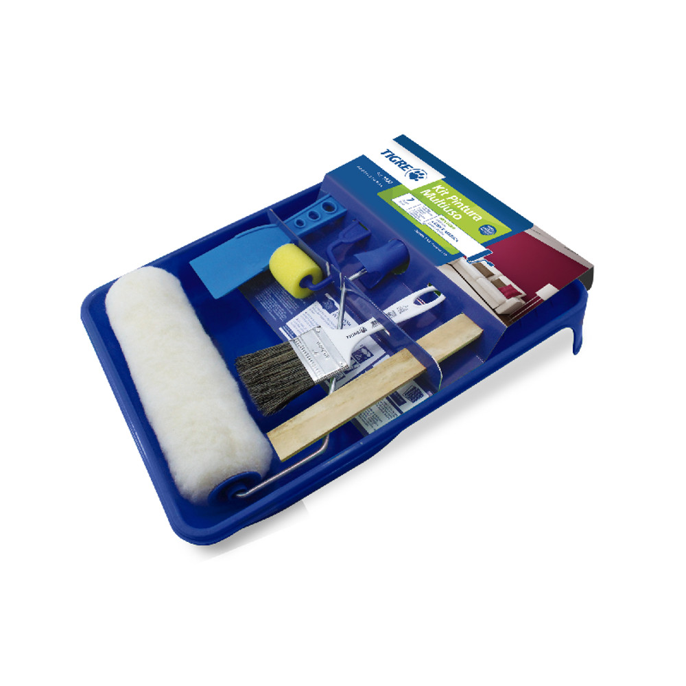 Kit Pintura 1522 com 7 Peças Tigre