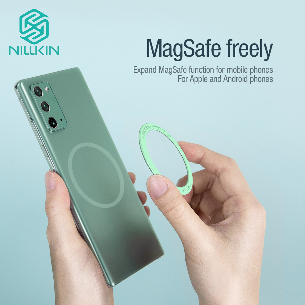 NILLKIN SnapLink Air Adesivo Magnético Para iPhone Anel Samsung Magsafe Carregador Sem Fio em Oferta na Shopee
