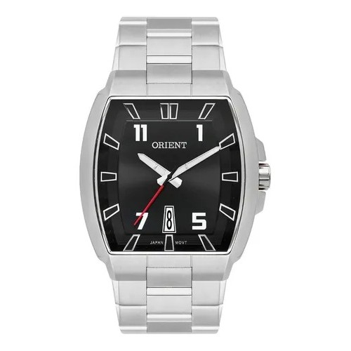 Relógio Orient Masculino Prateado Quadrado Gbss1054 P2sx