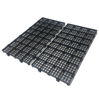 Kit 10 Peças Pallet Estrado Piso Plástico Preto 2,5x25x50 Cm em Oferta na Shopee