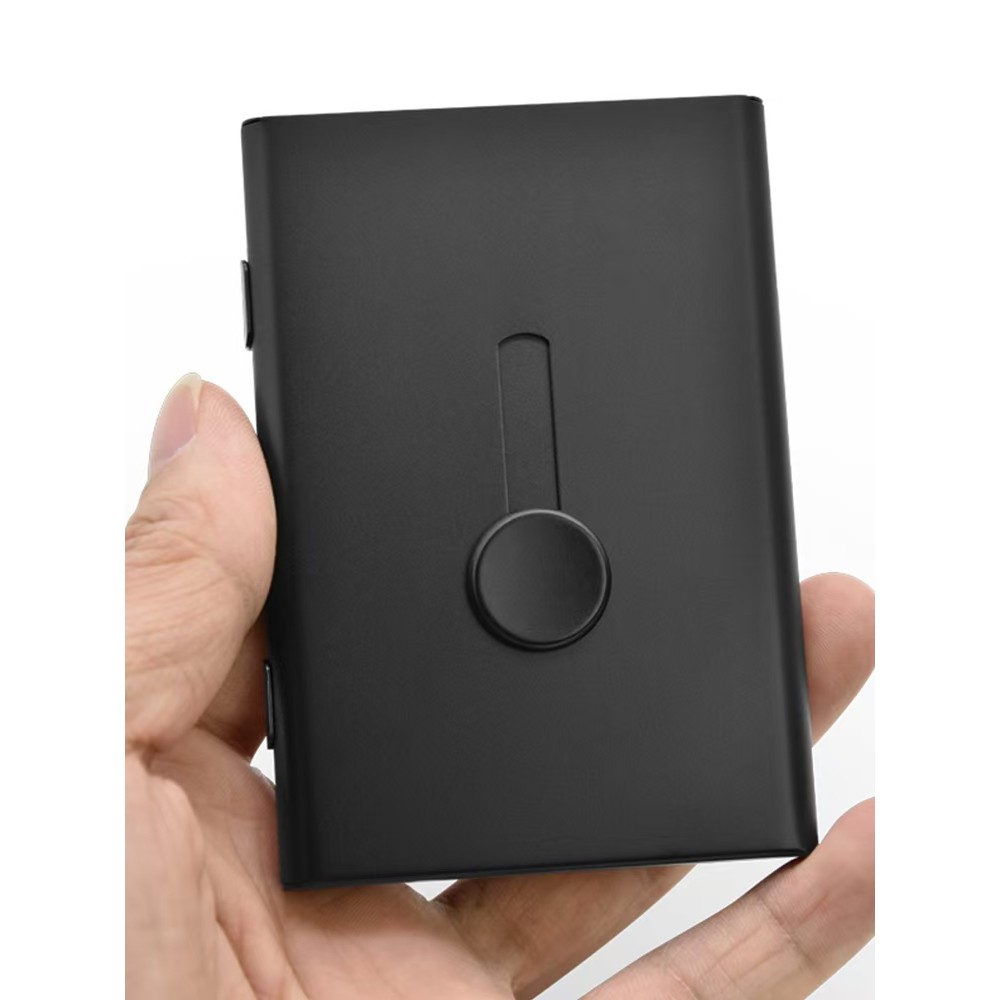 Cartão de visita Porta-Cartões De Visita Metal Thumb Slide Out Resistente E Durável