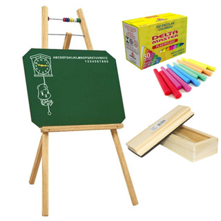 Lousa Infantil Quadro Verde  C/ Cavalete Souza + Apagador P/ Giz + 1 Caixa de Giz em Oferta na Shopee