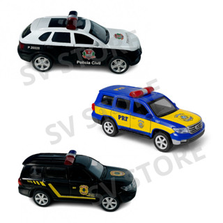 Miniatura viatura carro de polícia federal polícia rodoviária federal policia civil em Oferta na Shopee