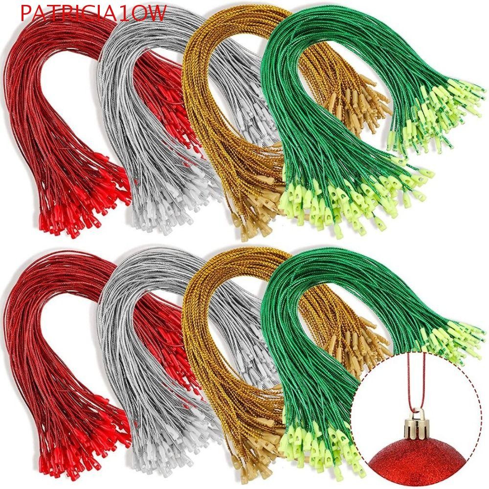 PATRICIA1OW 100 Pçs/set Enfeites De Corda De Cabide De Natal , Feitos À Mão Com Fivela Cordões De Bola DIY