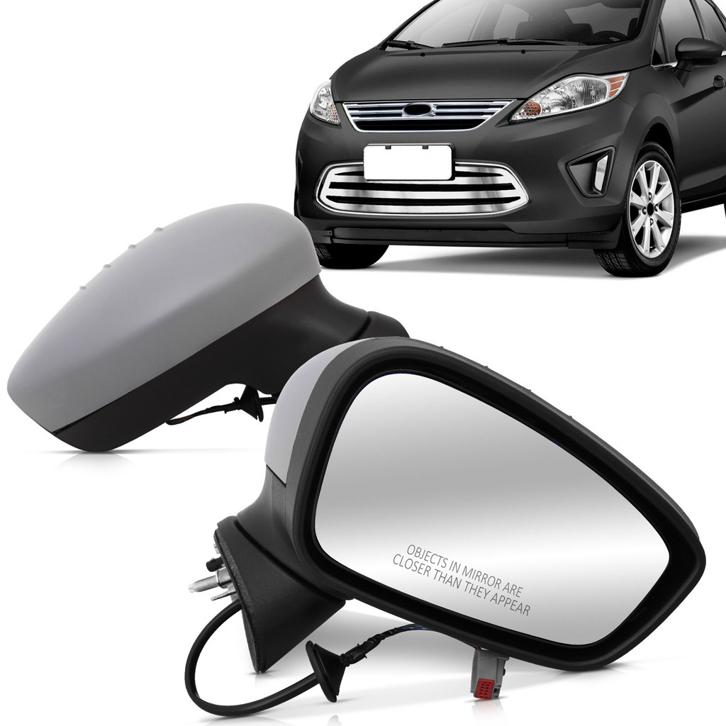 Retrovisor New Fiesta 2011 2012 2013 2014 2015 2016 2017 2018 2019 Elétrico Sem Pisca em Oferta na Shopee