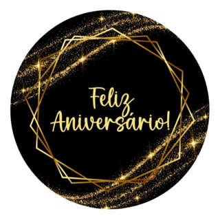 Capa Para Painel Sublimada Festa Aniversário Happy Birthday Feliz Redonda Tema Infantil 50x50cm em Oferta na Shopee