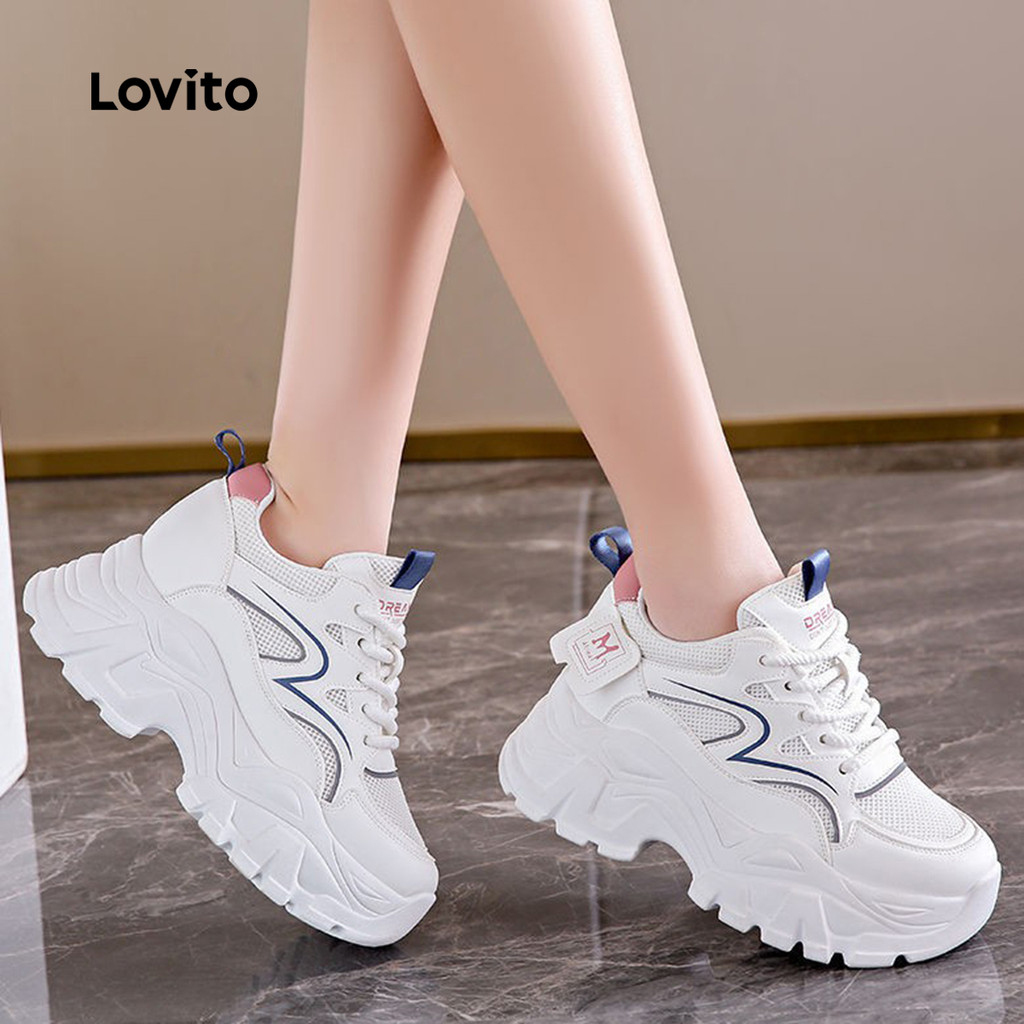 (facc) Lovito Tênis Simples Esportivos para Mulheres LFA91131 em Oferta na Shopee