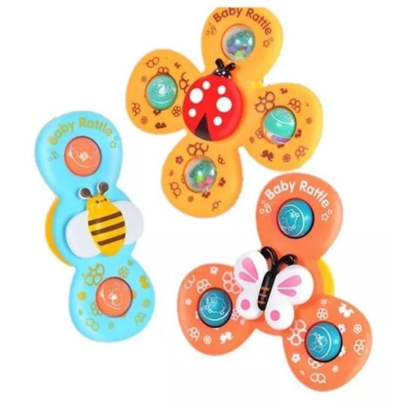 Spinner Brinquedo Giratório De Ventosa Para Banho De Bebê Mão De Animal Crianças Brinquedos em Oferta na Shopee