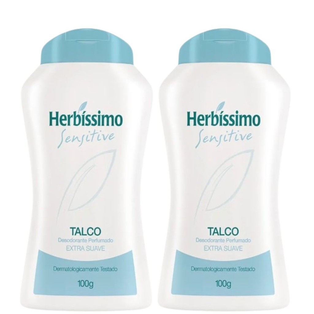 Kit 2 Talco Desodorante Herbíssimo Sensitive 100G - Dana