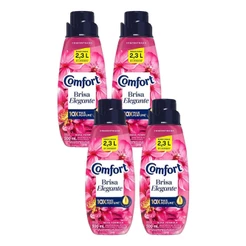 Kit 4 Amaciante Concentrado Comfort Brisa Elegante 500ml