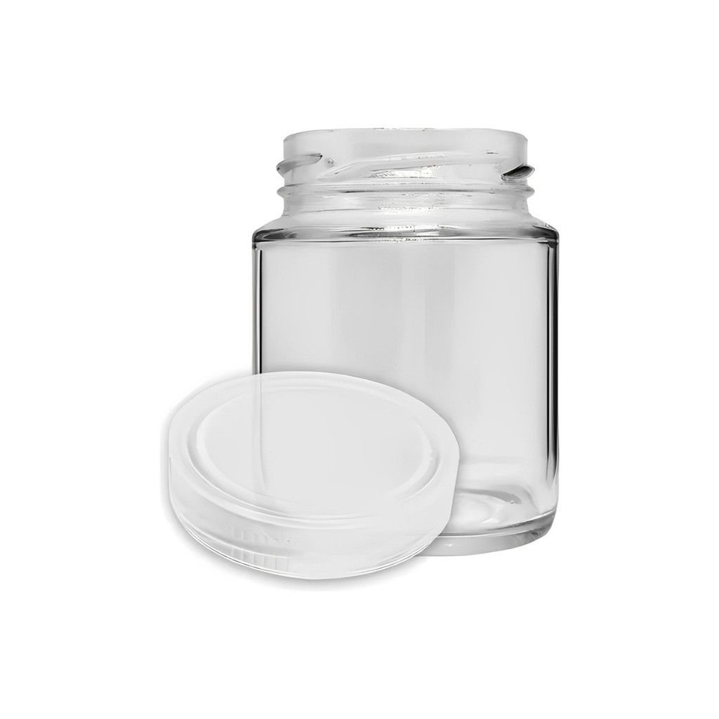 5 Potes De Vidro Belém 240ml Tampa Plástica P/ Leite Materno