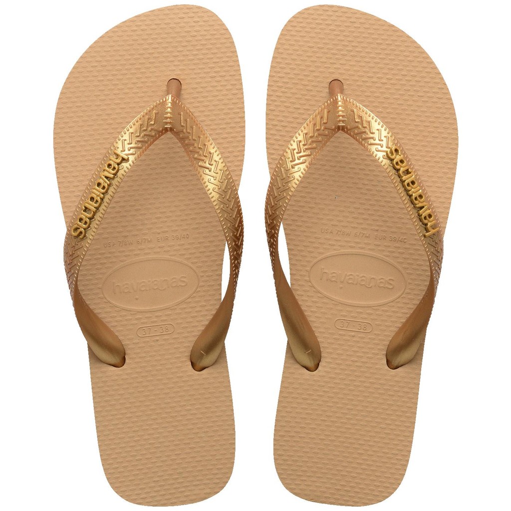 Chinelo Havaianas Top Logo Metálico