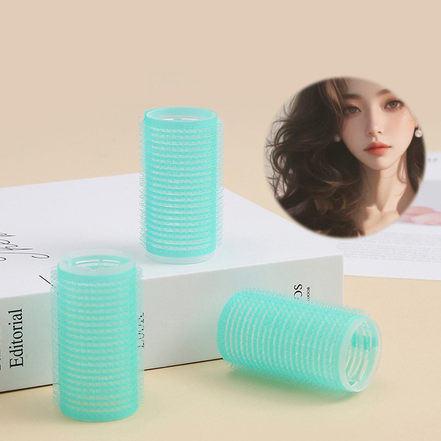 Rolos De Cabelo Autoadesivos Ferramenta De Estilo Diy Cor Aleatorio