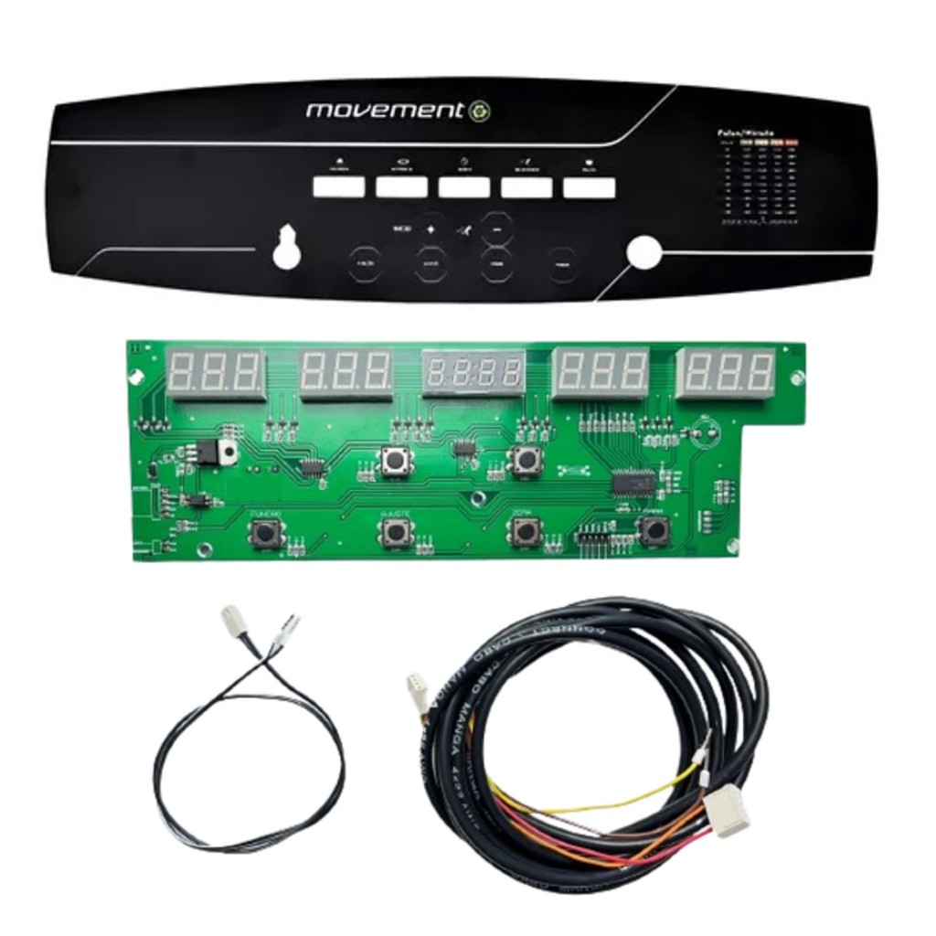 Kit Placa Pci C/ Cristal + Adesivo Painel Esteira Lx160 G2 Movement