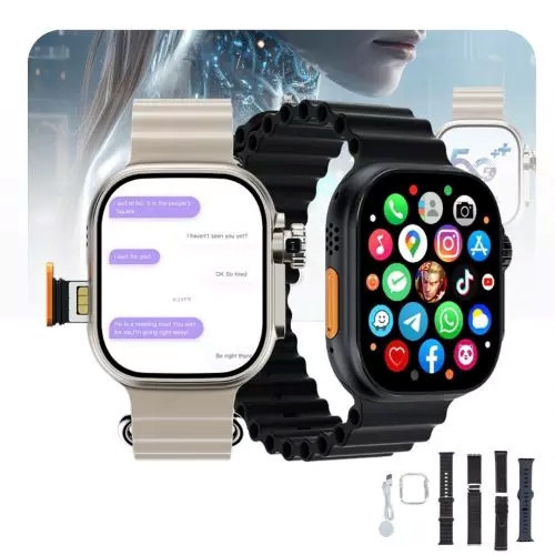 Relógio Inteligente Smartwatch Microwear Ultra 3 Ai 5G Bluetooth Camera ChatGPT Lançamento V VARIEDADES