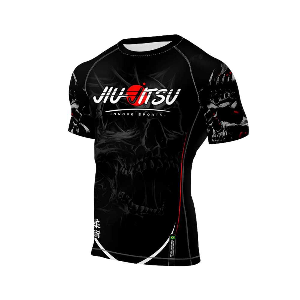 Rash tid manga Curta jiu-jitsu Brasil Brasileiro bjj innove